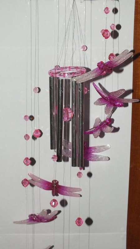 Wind Chime - Dragonfly's - Pink