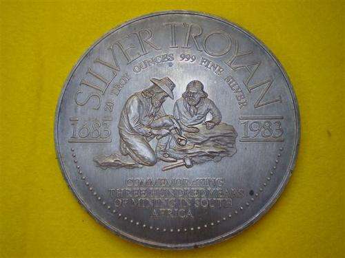 20 Troy Oz .999 Fine Silver Medallion (Commemorating 300 Years of mining in SA)