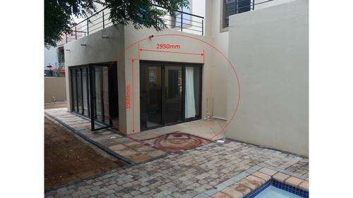 Aluminium stack doors for sale. In good condition.
