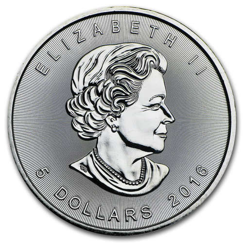 1oz Canadian Silver Maple Leaf Bullion Coin