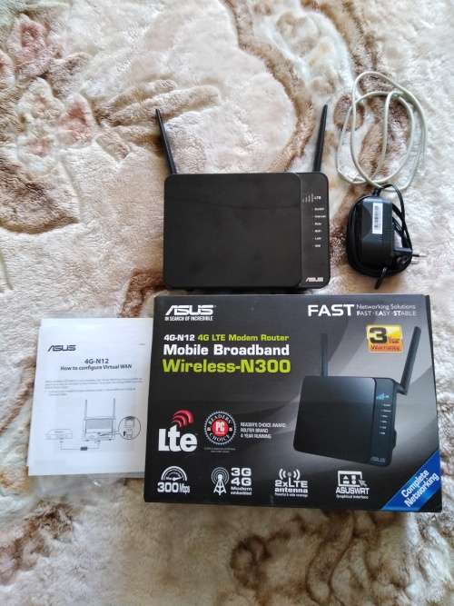 ASUS 4G-N12 4G LTE Mobile Broadband Modem Router