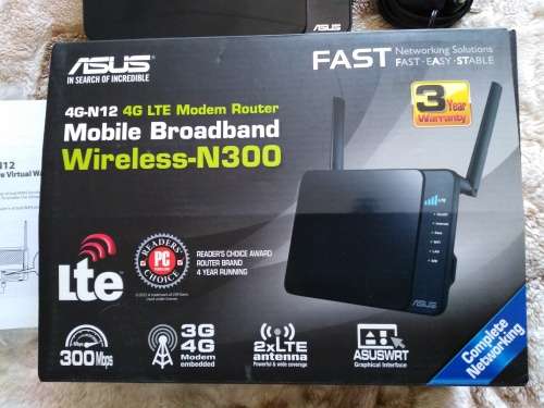 ASUS 4G-N12 4G LTE Mobile Broadband Modem Router