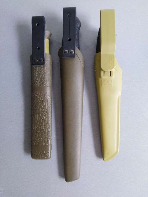 Set of 3 Brand New Mora Knives - Morakniv 748MG, Morakniv Bushvraft, Morakniv Mora 2000