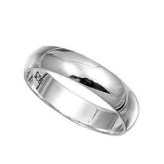 Brand New Hallmarked 925 Sterling Silver Band, 6mm wide, Size 10
