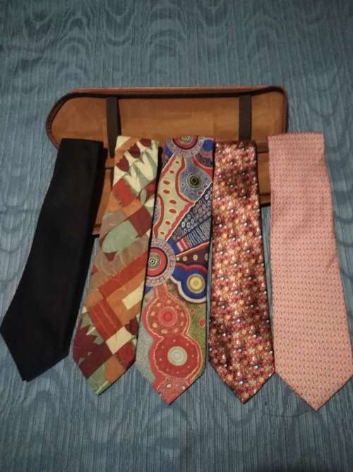 Genuine Silk Ties including Tie Travel Case in excellent Condition