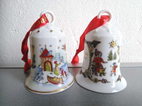2 Hutschenreuther Porcelain Bells