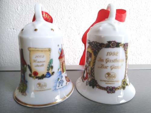 2 Hutschenreuther Porcelain Bells