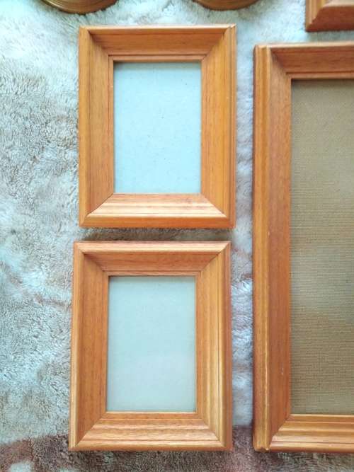 7 Wooden Picture/Photo Frames (Good Quality)