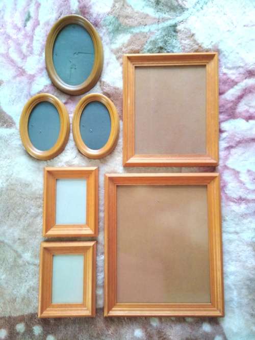 7 Wooden Picture/Photo Frames (Good Quality)