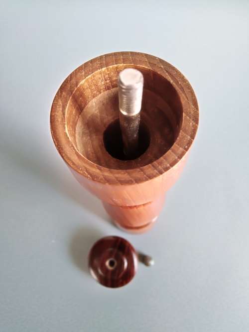 German Vintage Wooden Pepper Grinder late 1960s (Zassenhaus West Germany)