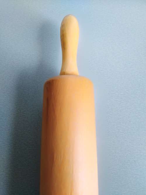 German Vintage Wooden Dr. Oetker Dough Roller 42 cm