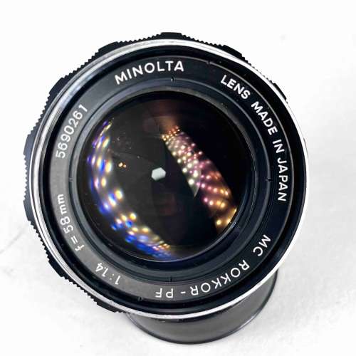 Minolta 58mm f1.4 MC Rokkor-PF