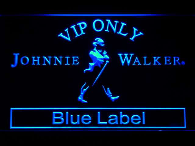 johnnie walker blue label neon sign