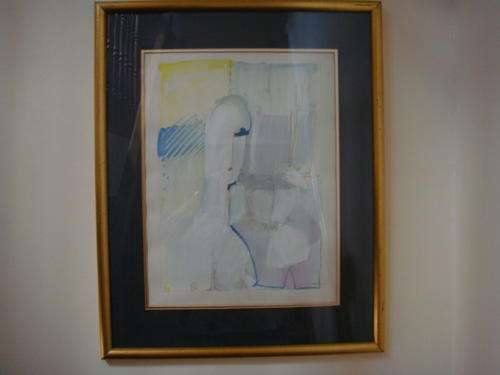 Origional Painting from the Late Johan Taaljard Beautifully Framed. Very Art Deco