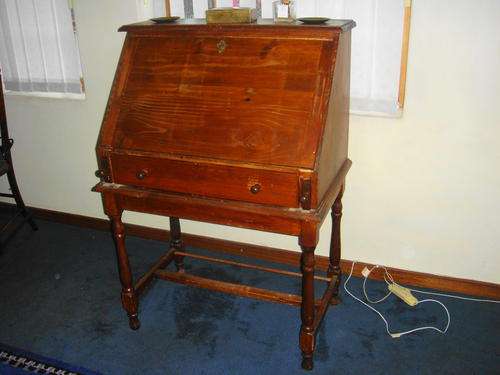 Reduced!!! Old Pine Desk with Free Chair