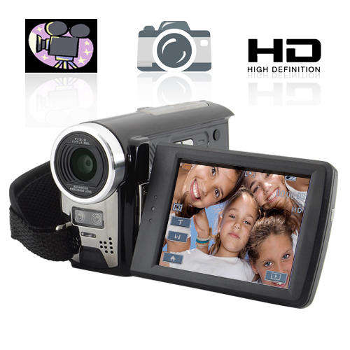 HD Camcorder - DV Camera w/ 8x Digital Zoom and 2 SD Card Slots