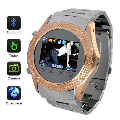 Globalist - Elegant Quad Band Touchscreen Cellphone Watch