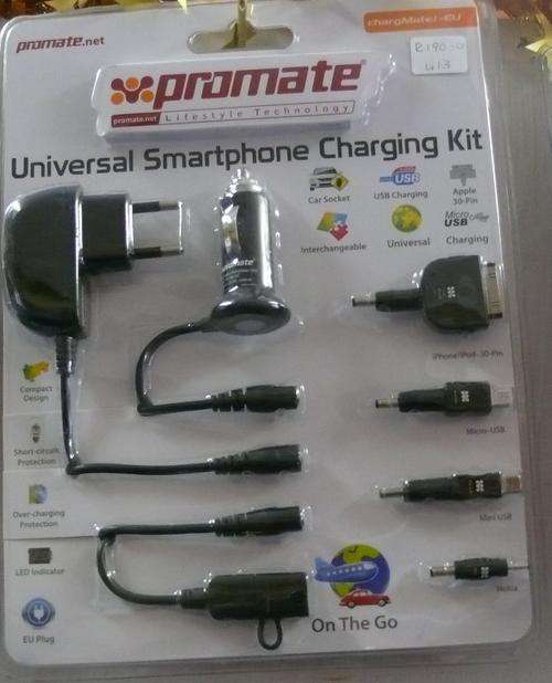 Universal smartphone charging kit