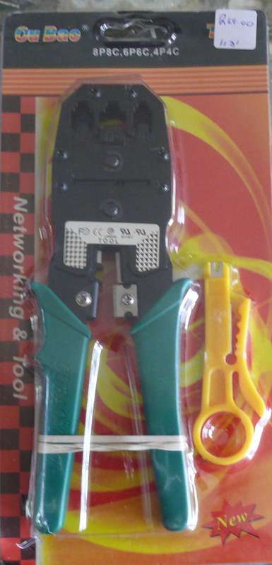 RJ45 and RJ12 crimping cutter pliers includes lan wire stripper