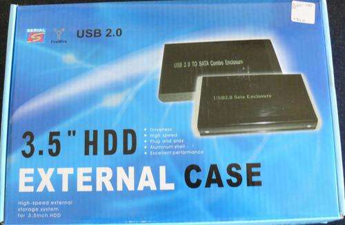 External HD USB2 SATA Case 3.5'
