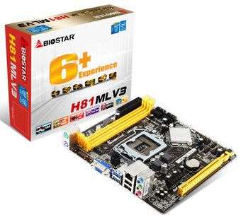 Biostar H81MLV3 Socket 1150