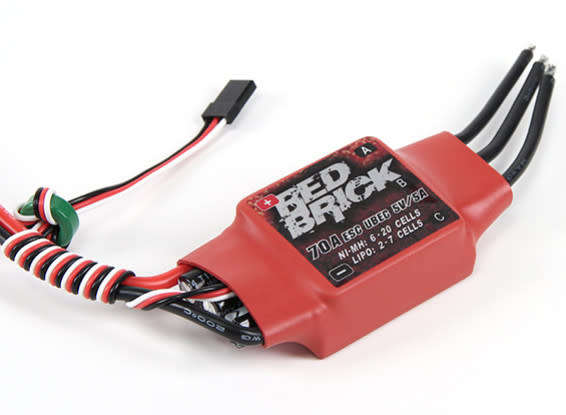 HobbyKing Red Brick (2~7S) 70A ESC V2