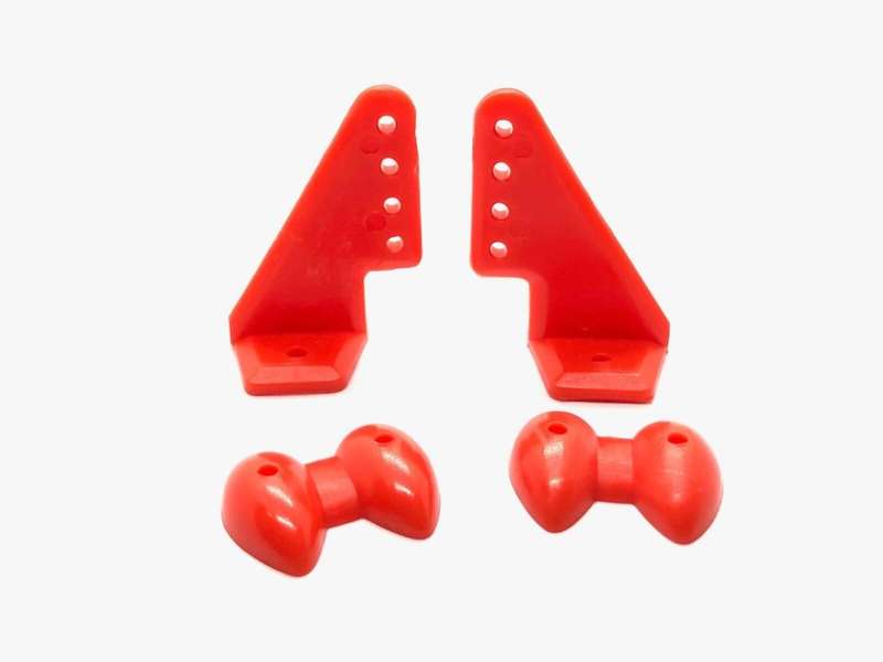 control horns x 2 Red per set