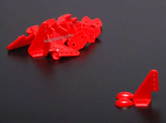 control horns x 2 Red per set