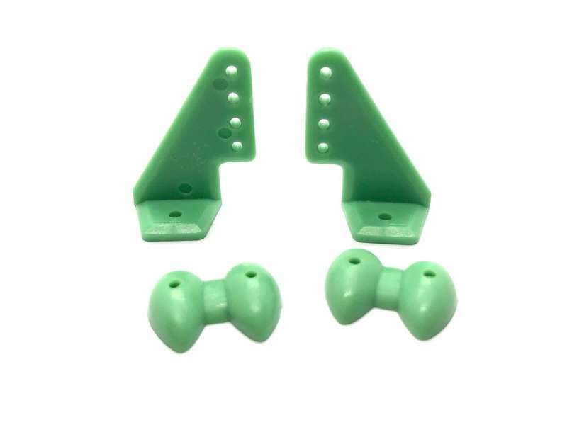 control horns x 2 Green per set