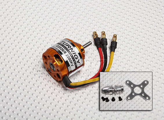 Turnigy D2826-6 2200kv Outrunner Motor Combo