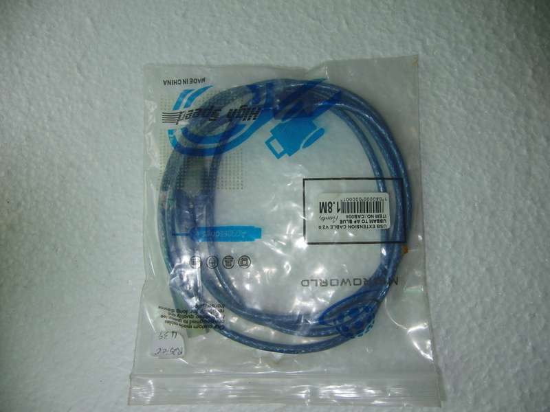 USB Extension Cable V2.0 Male to Male 1.8M