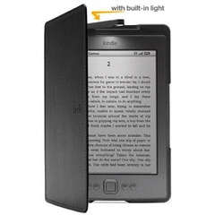 KINDLE WITH LEATHER POUCH WIFI LIKE NEW 6 MONTHS WARRANTEE