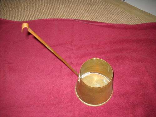 Solid brass coffee/milk warmer