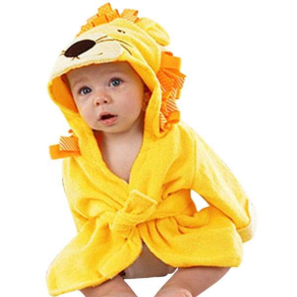 SPECIAL!!! Lovely Baby Hooded Towel Wrap / Bath Robe - Lion