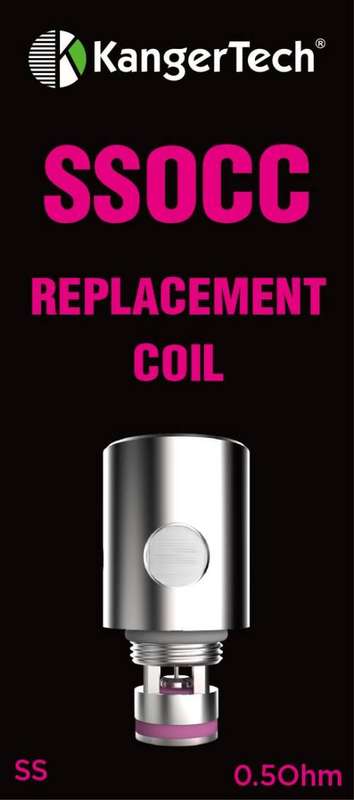 Kangertech SUS316 Stainless Steel Wire Coils ( Kanger SSOCC 0.5 ohm PINK o-ring )