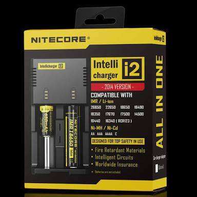 Nitecore i2 Intellicharger Universal Rechargeable Battery Charger - with free car adaptor.