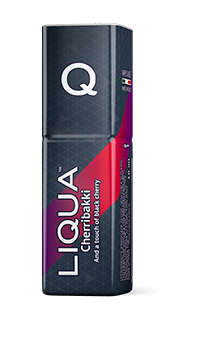 Vape Juice -Made in Italy- Swiss Nicotine. Liqua Q -Cherribakki (Cherry Tobacco)(18mg)