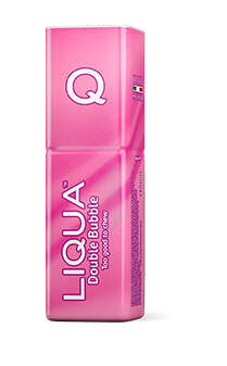 Vape Juice - Made in Italy with Swiss Nicotine. Liqua Q - Double Bubble Chewing Gum flavour (18mg)