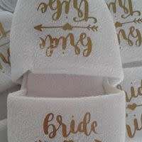 bride tribe slipper set