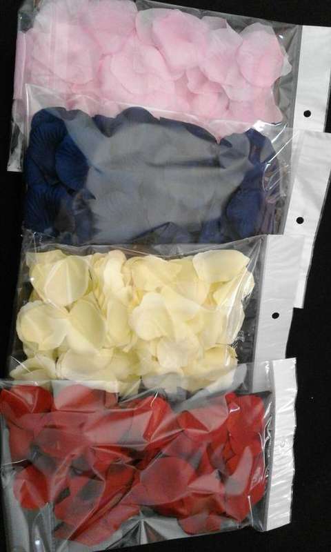 silk rose petals - 100 pc