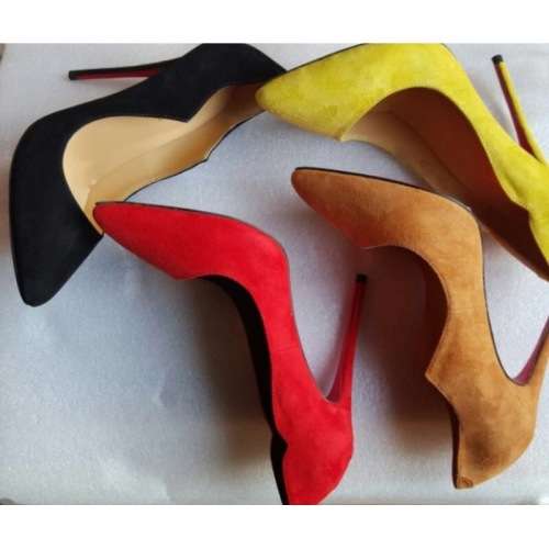 Head Turning Privella Genuine Stilettos Inspired by Cristian Louboutin - Yellow, Black, Red, Tan