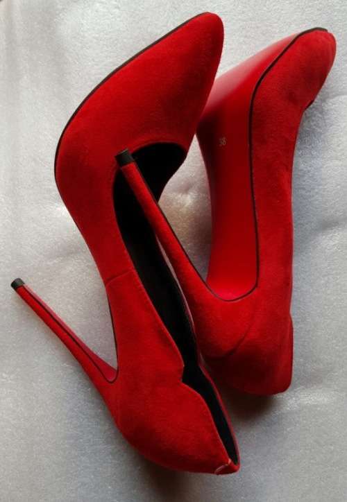 Head Turning Privella Genuine Stilettos Inspired by Cristian Louboutin - Yellow, Black, Red, Tan