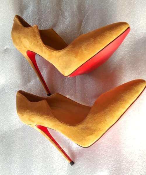 Head Turning Privella Genuine Stilettos Inspired by Cristian Louboutin - Yellow, Black, Red, Tan