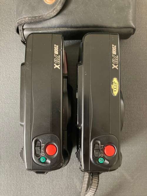 Pentax Zoom 70-X point and shoot film cameras X2