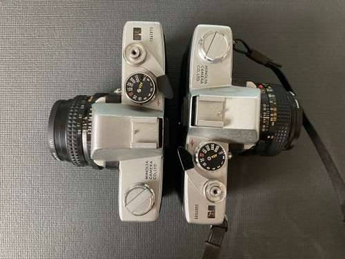 Minolta SRT101 35mm film camera lot