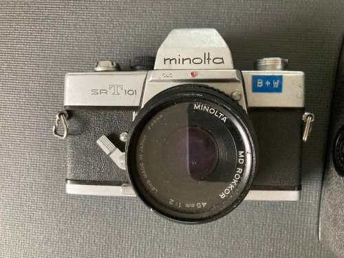 Minolta SRT101 35mm film camera lot