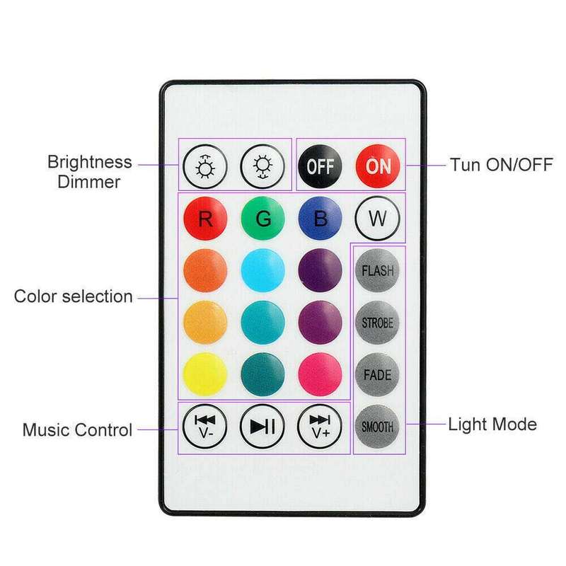 Bluetooth Speaker LED Lamp with Remote Control, E27 Smart Music Lamp, Party Decoration
