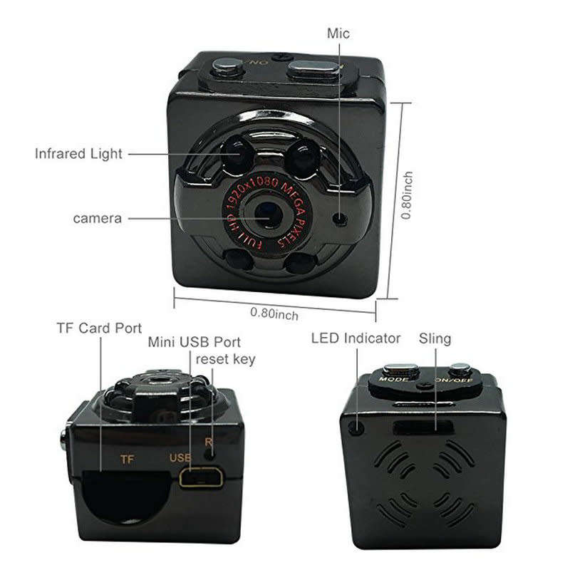 Mini Camera Full HD 1080P Night Video Recorder Infrared Vision Motion Sensor Digital DV