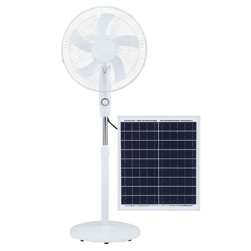 Solar Panel High Wind Power 12W 9V 3-Speed Floor-Standing Shaking Fan