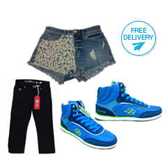 Free Shipping | Guess Shorts, Guess Boys Jeans & Sissy Boy Sneakers